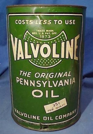 Valvoline oil can