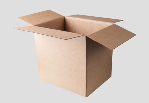 Regular box with open top