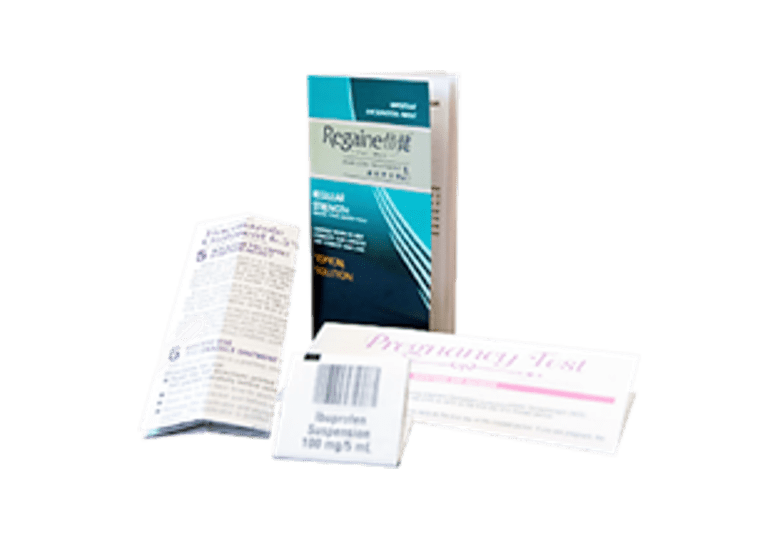 Pharmaceutical booklets