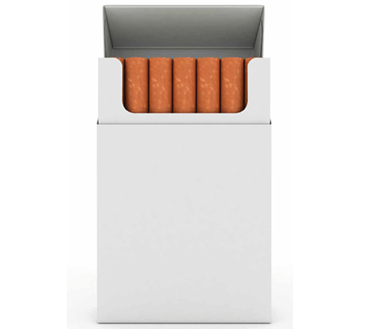 Open Box of Cigarettes
