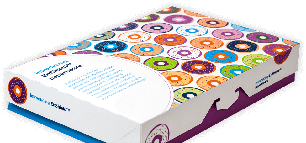An Enshield donut box.