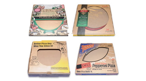 Exemplos de caixa para pizza Take N Bake