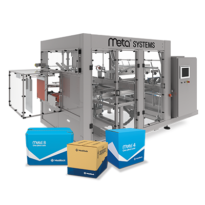 Systèmes d’emballage automatisés pour machines et ligne d’emballage méta