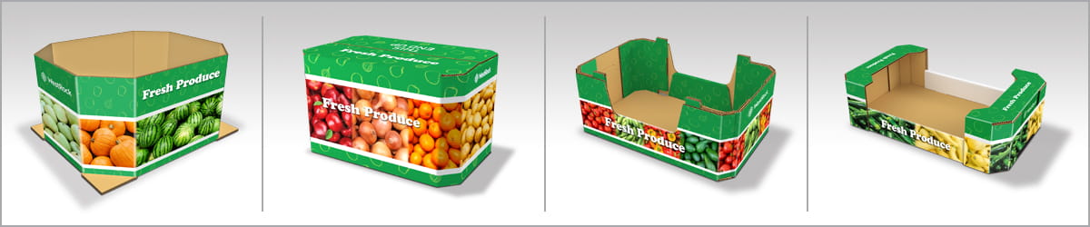 Cajas de cartón para productos agrícolas