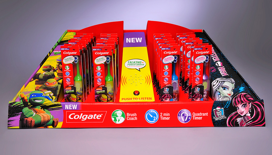 Colgate Toothbrush PDQ display tray