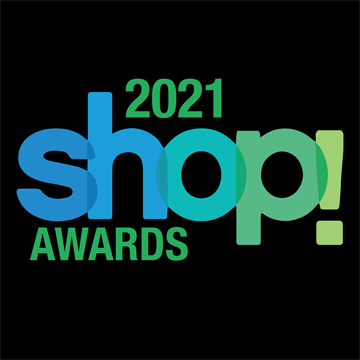 shop! 2021 awards logo