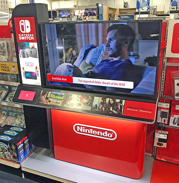 Nintendo Switch permanent display at retail