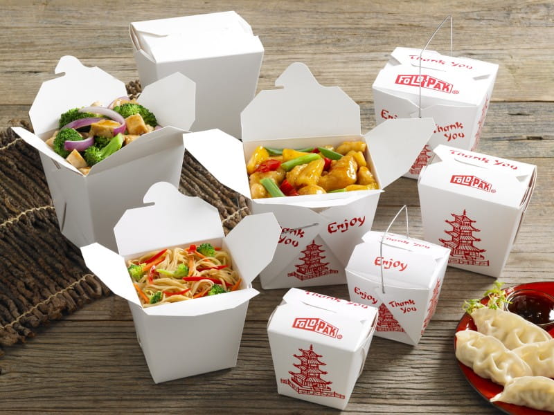 Chinese Food Takeout Box - Stock or Custom Printed