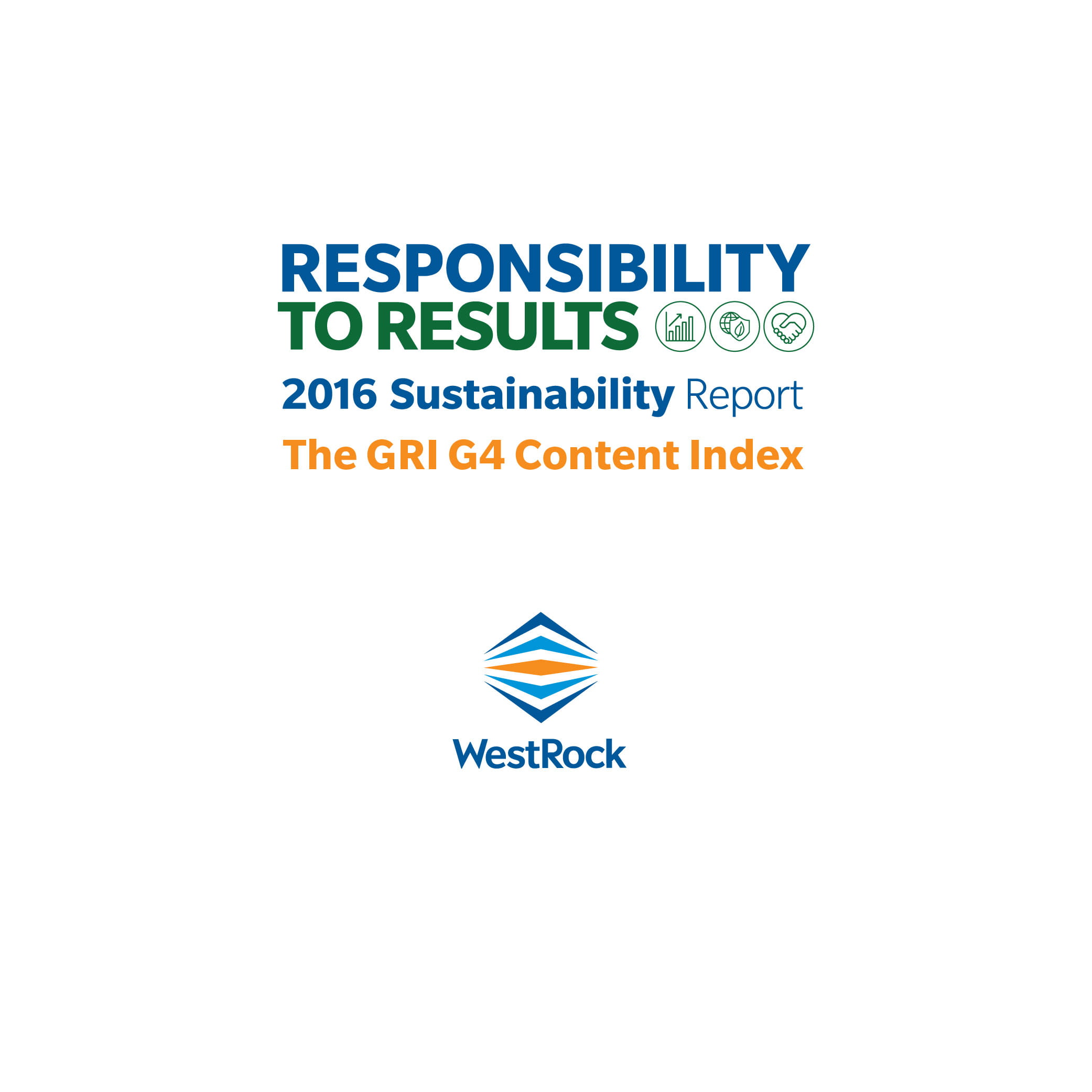 WestRock 2016 Relatório de Índice de Conteúdo GRI G4